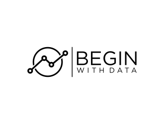 Begin With Data logo design by GassPoll