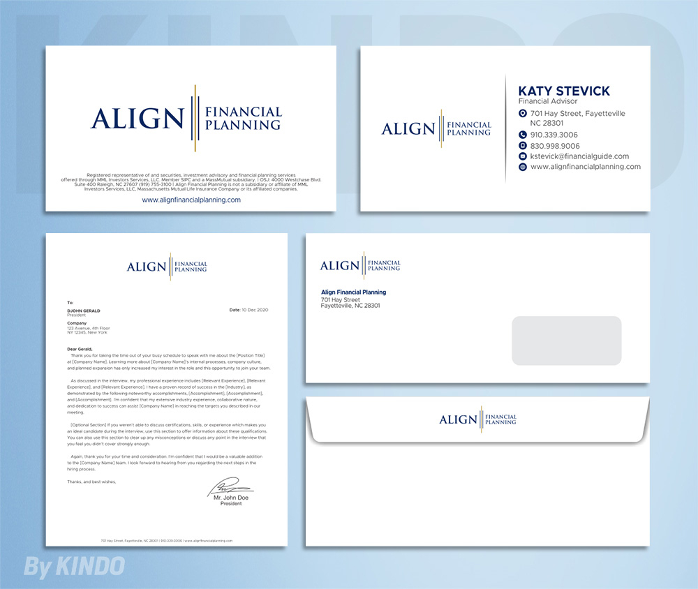 Align Financial Planning logo design by Kindo