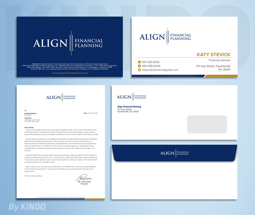 Align Financial Planning logo design by Kindo