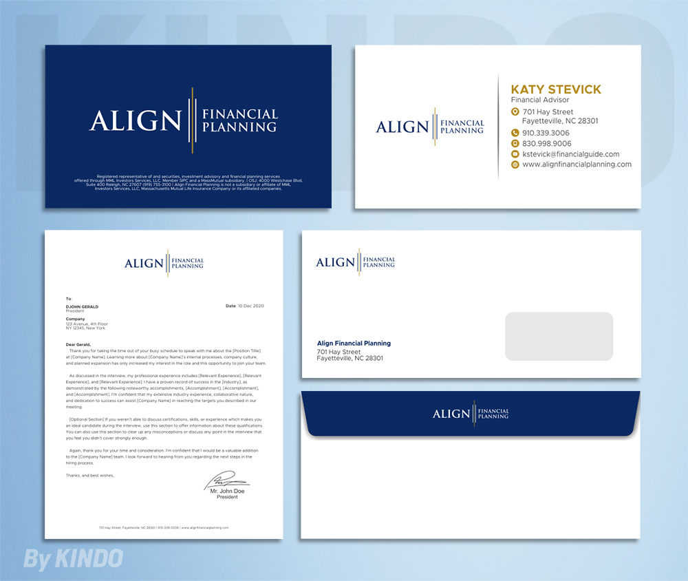 Align Financial Planning logo design by Kindo