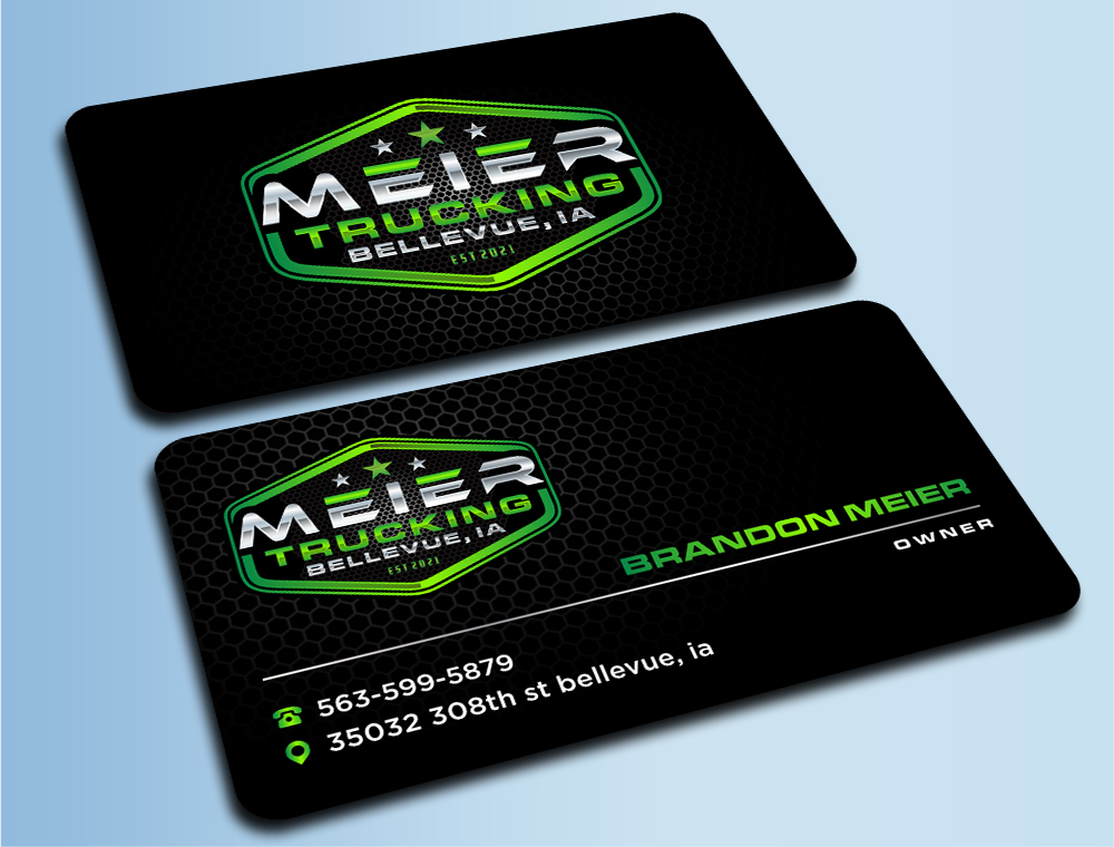 Meier trucking llc logo design by zizze23