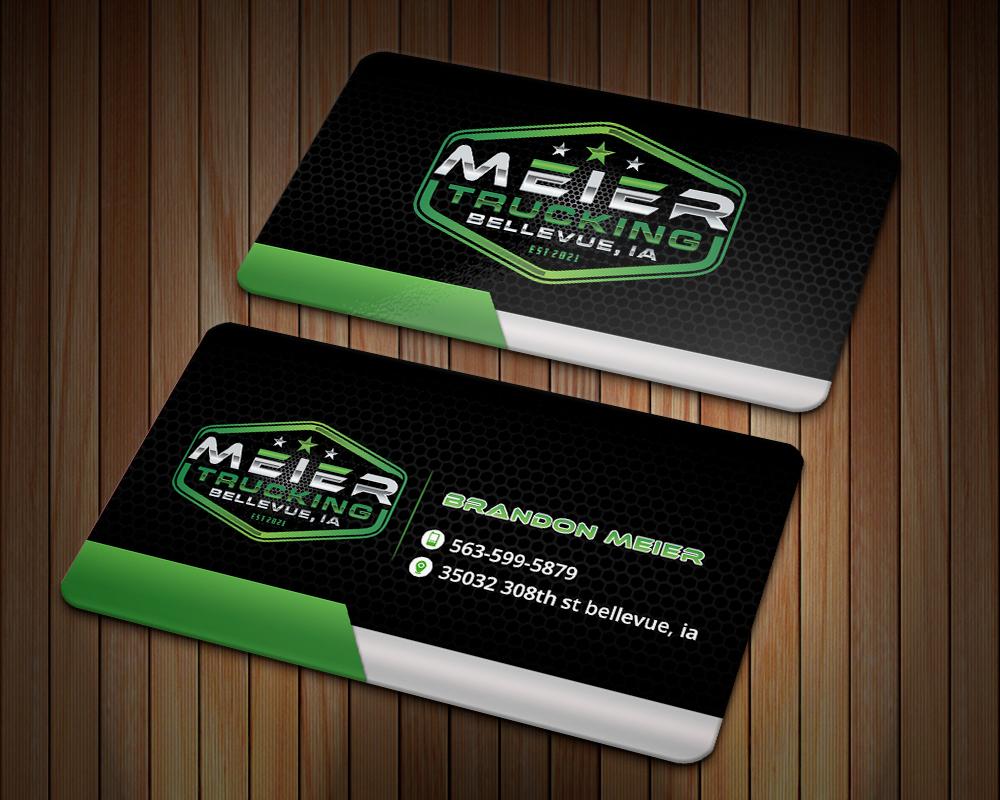 Meier trucking llc logo design by MastersDesigns