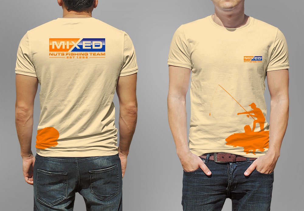 Mixed nuts fishing team logo design by fritsB