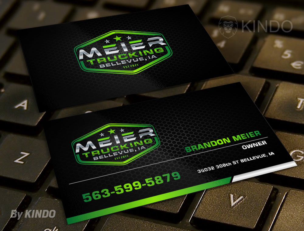 Meier trucking llc logo design by Kindo