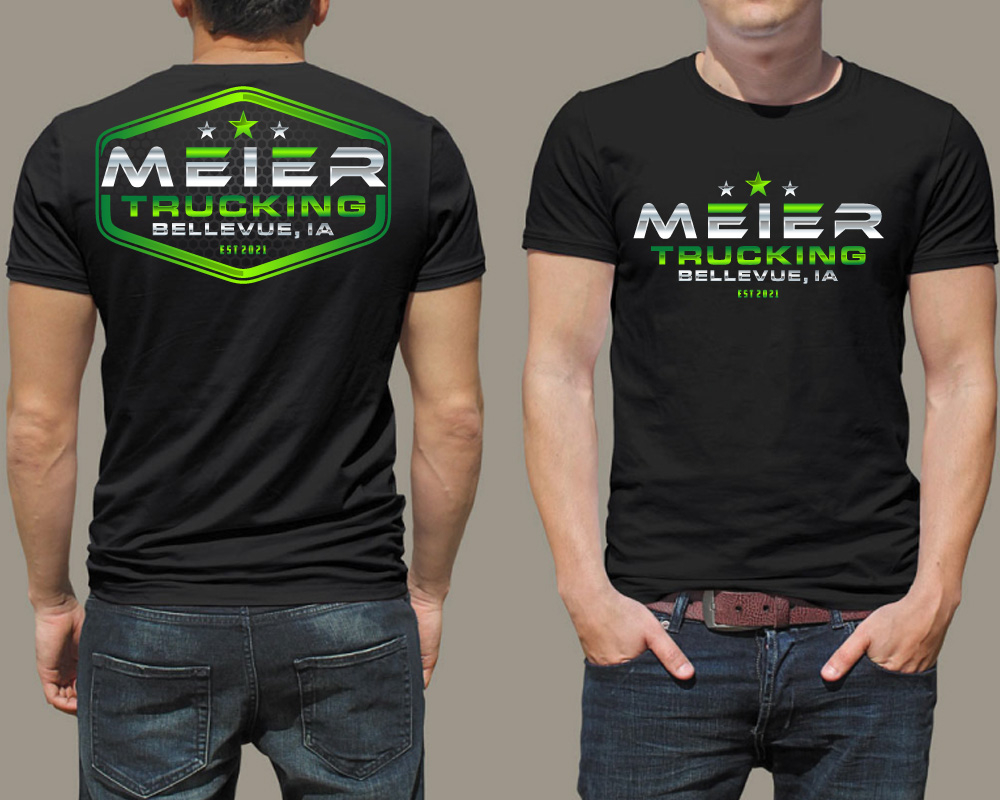 Meier trucking llc logo design by Boomstudioz