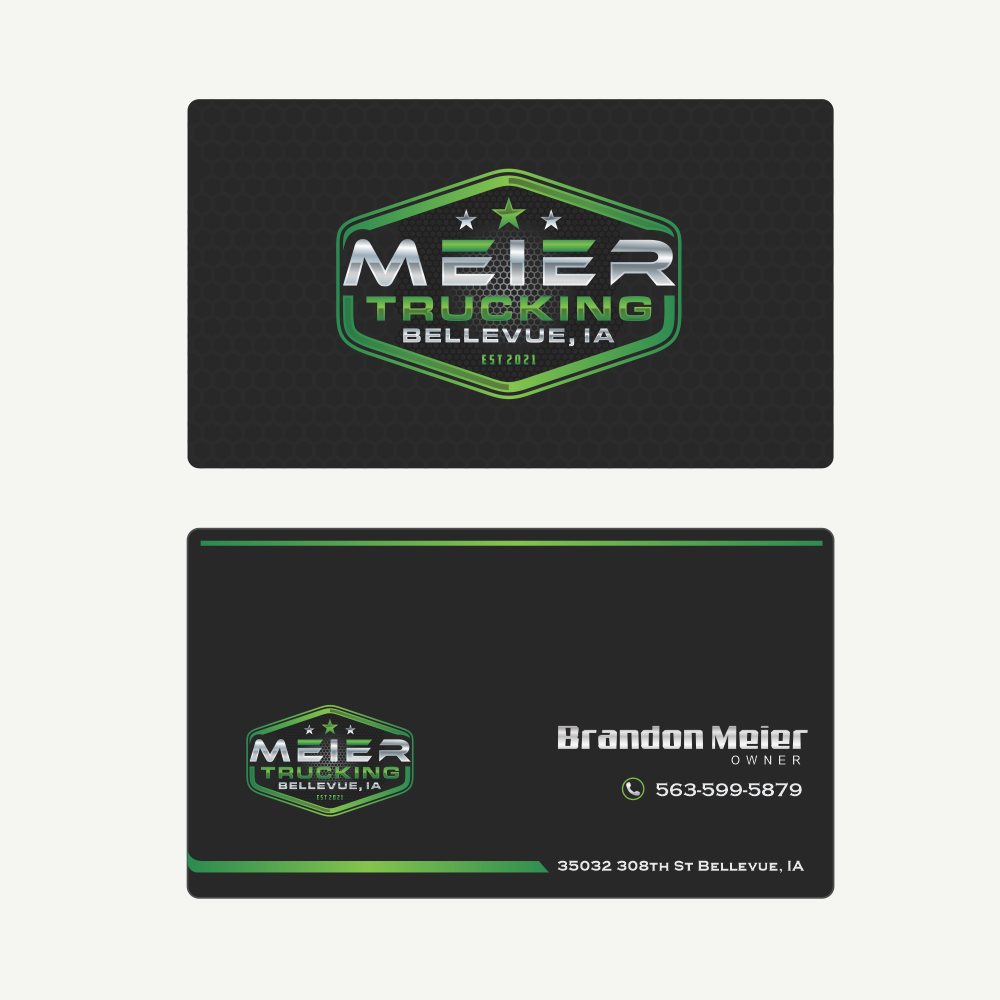 Meier trucking llc logo design by TMOX