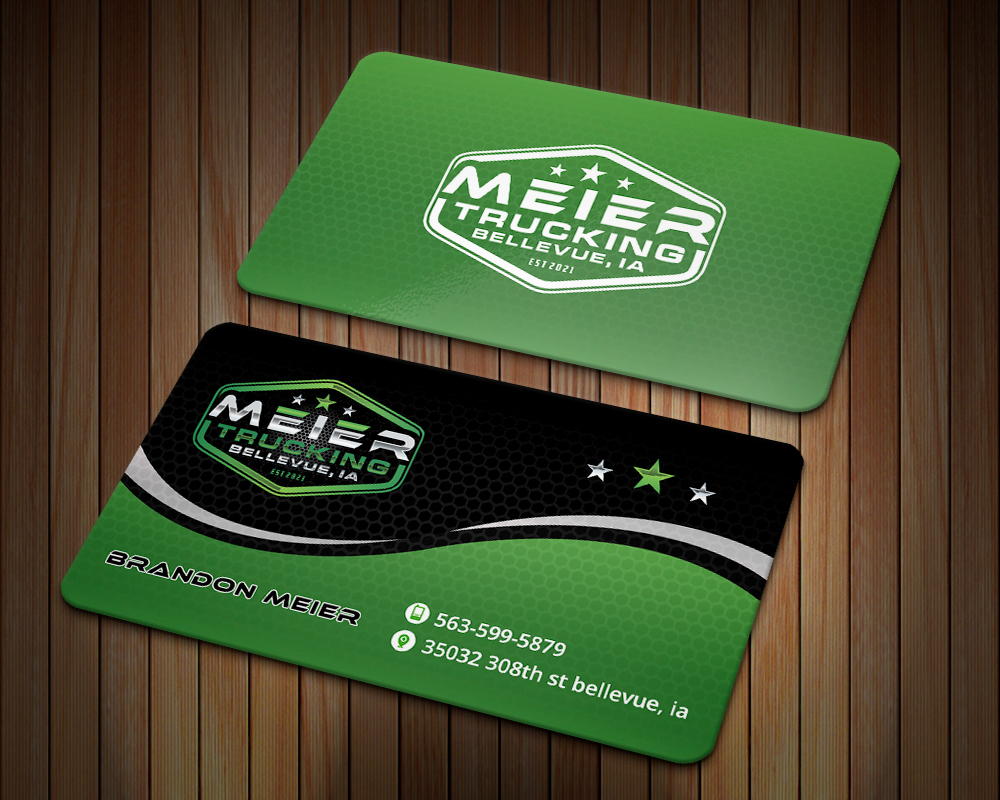 Meier trucking llc logo design by MastersDesigns