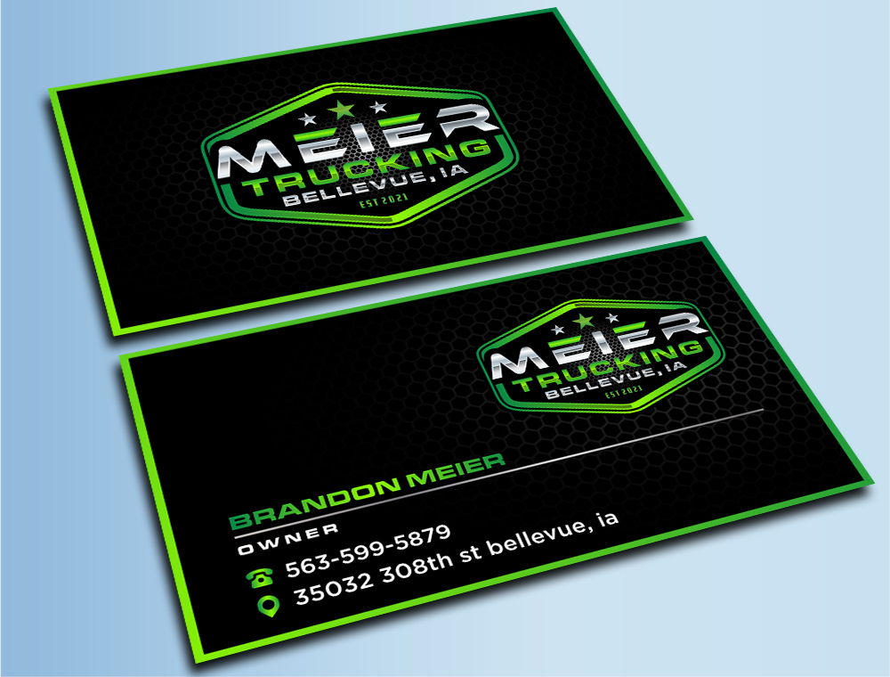 Meier trucking llc logo design by zizze23