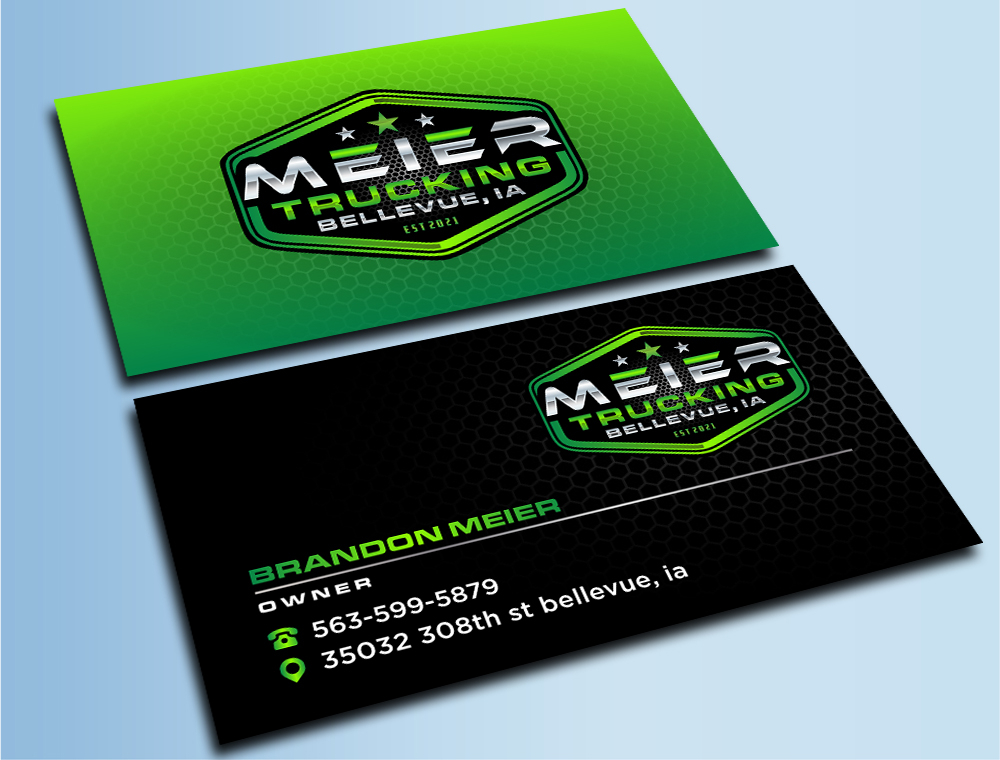 Meier trucking llc logo design by zizze23