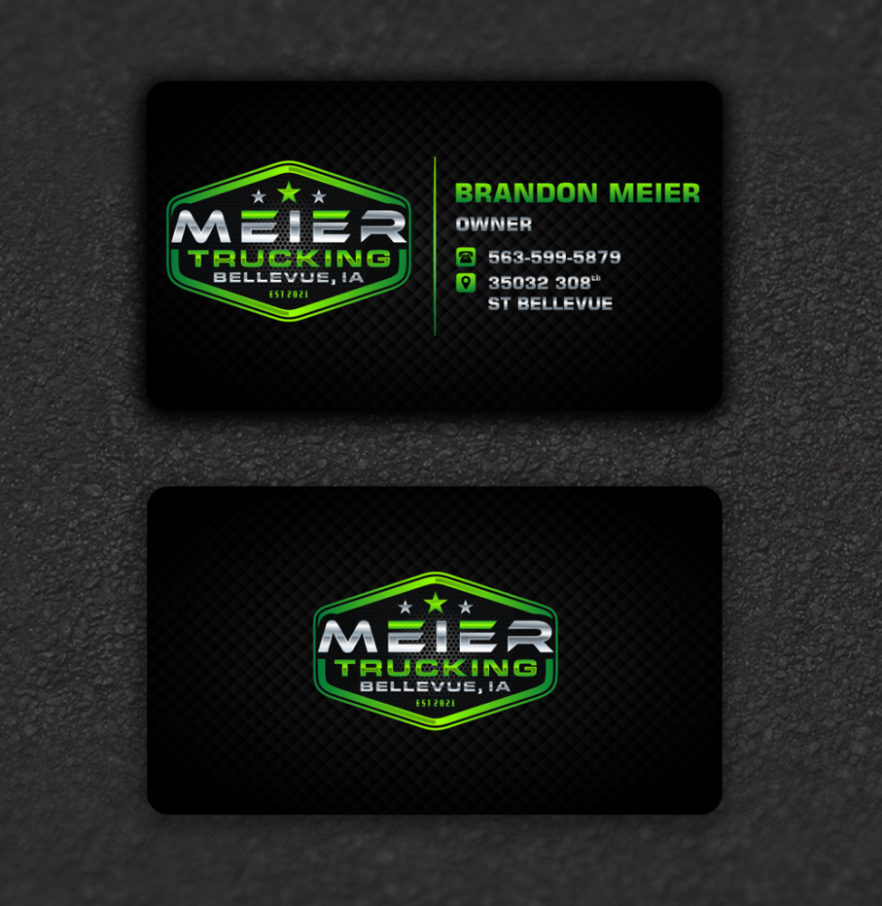 Meier trucking llc logo design by ManishKoli