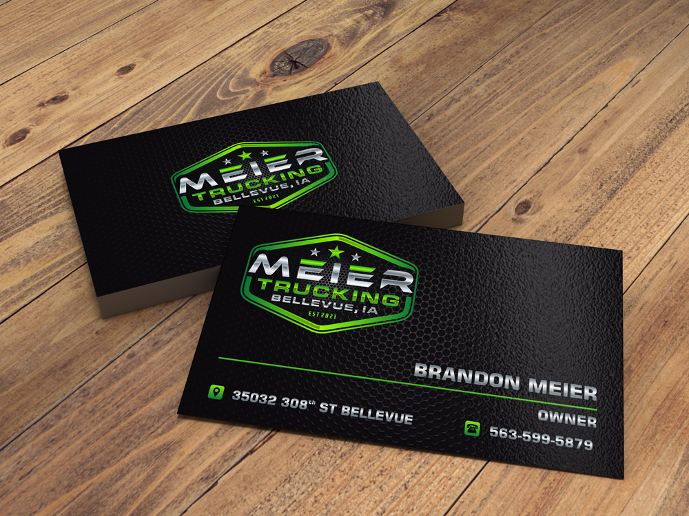 Meier trucking llc logo design by ManishKoli