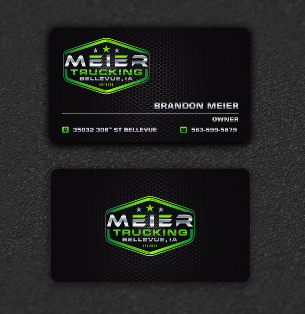 Meier trucking llc logo design by ManishKoli