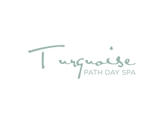 Turquoise Path day spa logo design by pel4ngi