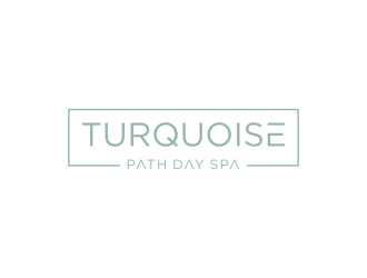 Turquoise Path day spa logo design by pel4ngi