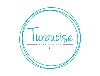 Turquoise Path day spa logo design by ora_creative