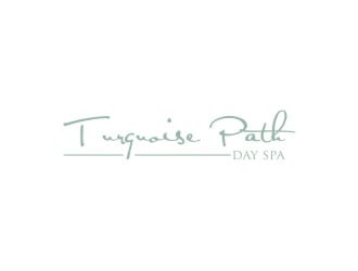 Turquoise Path day spa logo design by bombers