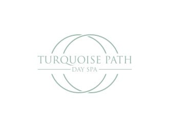 Turquoise Path day spa logo design by bombers