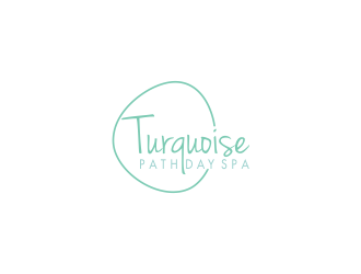 Turquoise Path day spa logo design by oke2angconcept