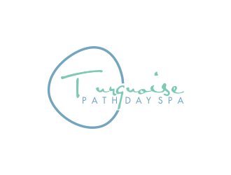 Turquoise Path day spa logo design by oke2angconcept