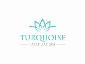 Turquoise Path day spa logo design by kaylee