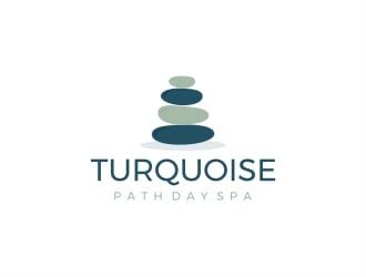 Turquoise Path day spa logo design by Alfatih05