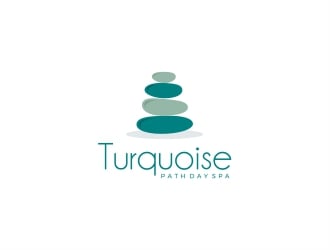 Turquoise Path day spa logo design by Alfatih05