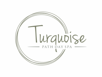 Turquoise Path day spa logo design by ozenkgraphic