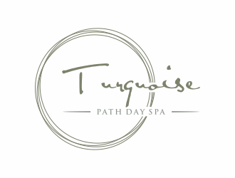 Turquoise Path day spa logo design by ozenkgraphic