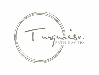 Turquoise Path day spa logo design by ozenkgraphic