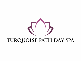 Turquoise Path day spa logo design by hopee