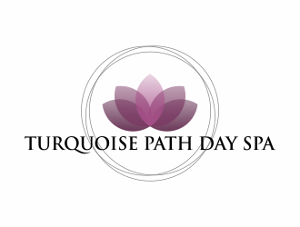 Turquoise Path day spa logo design by hopee