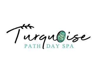 Turquoise Path day spa logo design by MonkDesign