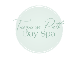 Turquoise Path day spa logo design by Kraken