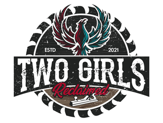 Two Girls Reclaimed logo design by DreamLogoDesign