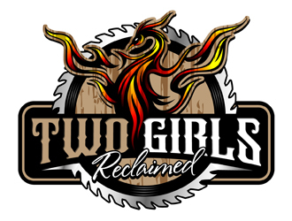 Two Girls Reclaimed logo design by DreamLogoDesign