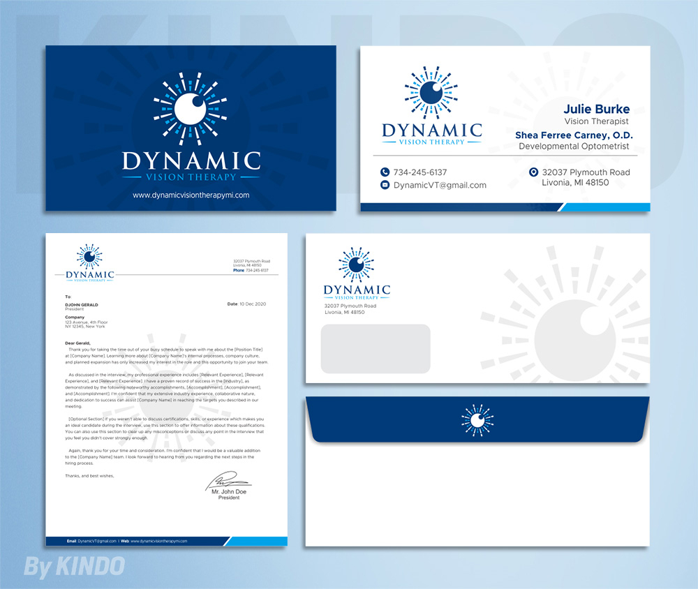 Dynamic Vision Therapy logo design by Kindo