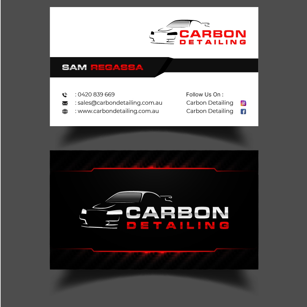 Carbon Detailing logo design by GRB Studio