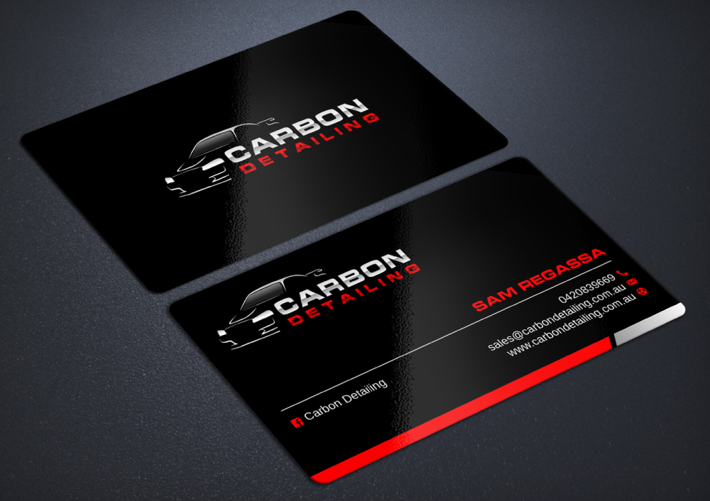 Carbon Detailing logo design by Boomstudioz