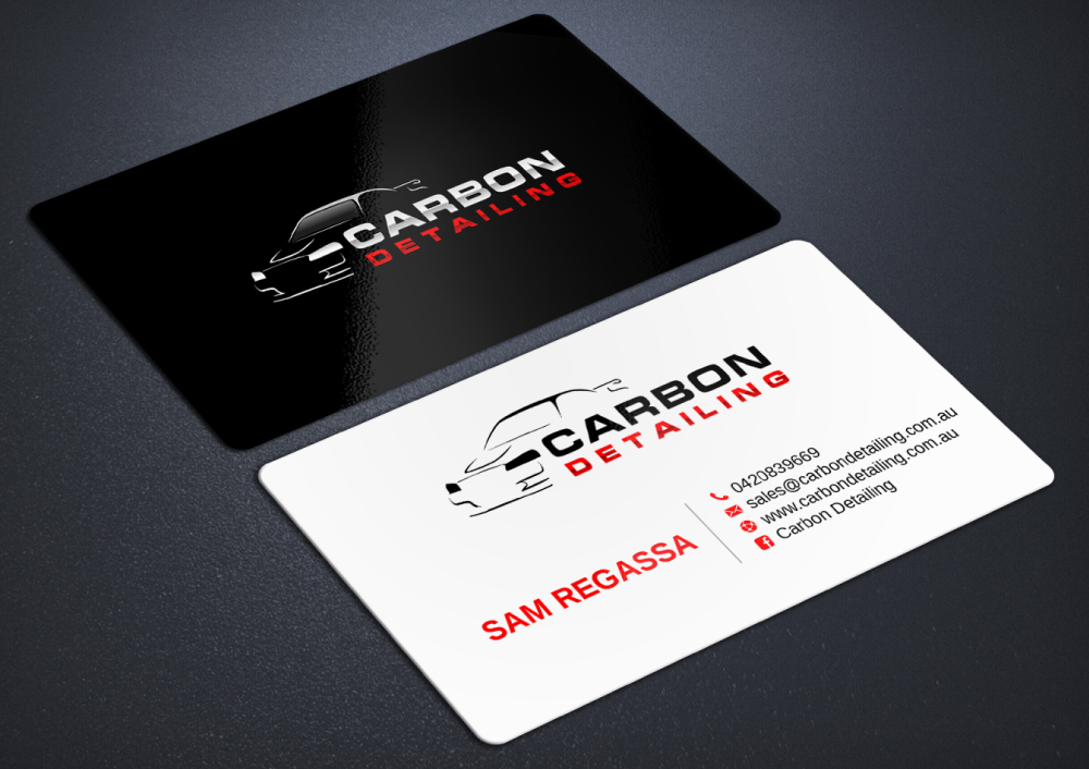 Carbon Detailing logo design by Boomstudioz