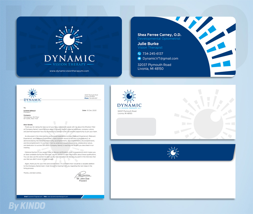 Dynamic Vision Therapy logo design by Kindo