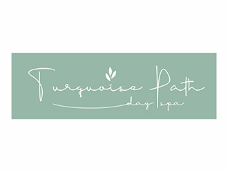 Turquoise Path day spa logo design by gitzart