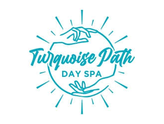 Turquoise Path day spa logo design by cikiyunn