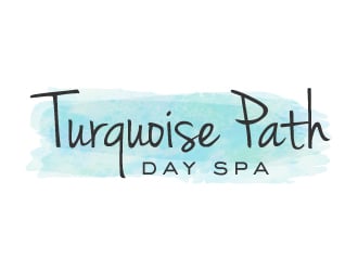 Turquoise Path day spa logo design by akilis13