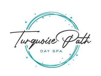 Turquoise Path day spa logo design by akilis13