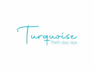 Turquoise Path day spa logo design by mukleyRx