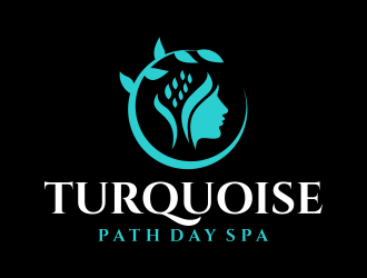 Turquoise Path day spa logo design by Galfine