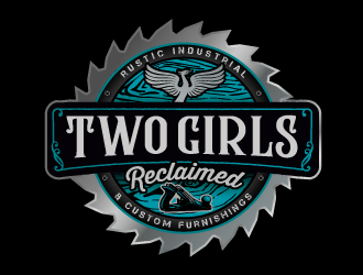 Two Girls Reclaimed logo design by SOLARFLARE