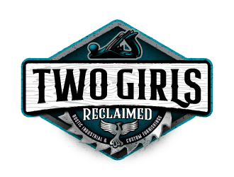 Two Girls Reclaimed logo design by SOLARFLARE