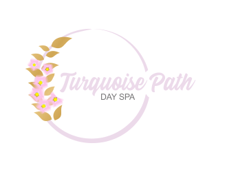 Turquoise Path day spa logo design by Greenlight