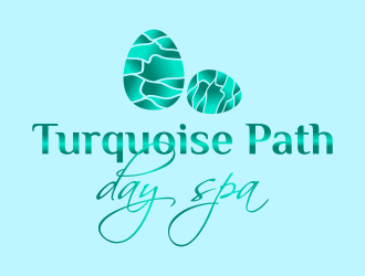 Turquoise Path day spa logo design by graphicstar